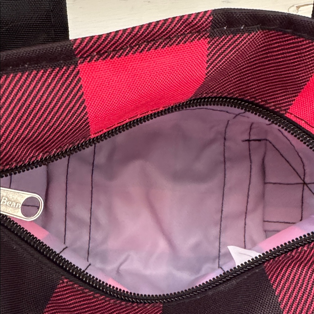 L.L. Bean Buffalo Plaid Mini Tote - Picture 4 of 4